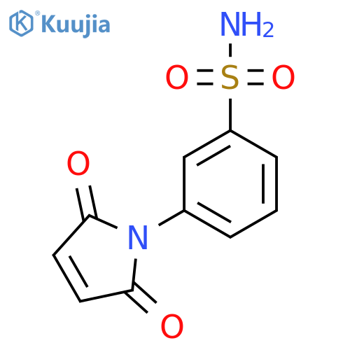 3-(2,5-dioxo-2,5-dihydro-1H-pyrrol-1-yl)benzene-1-sulfonamide structure