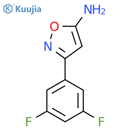 3-(3,5-Difluorophenyl)-1,2-oxazol-5-amine structure