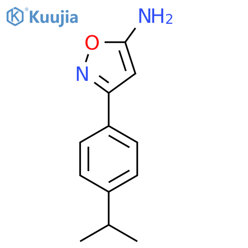 3-4-(Propan-2-yl)phenyl-1,2-oxazol-5-amine structure