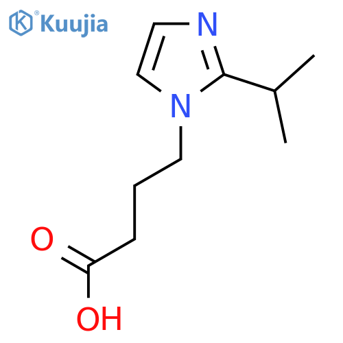 4-[2-(propan-2-yl)-1H-imidazol-1-yl]butanoic acid structure