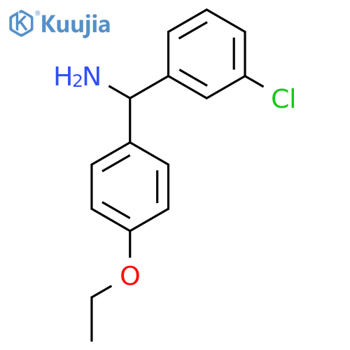 (3-Chlorophenyl)(4-ethoxyphenyl)methanamine structure