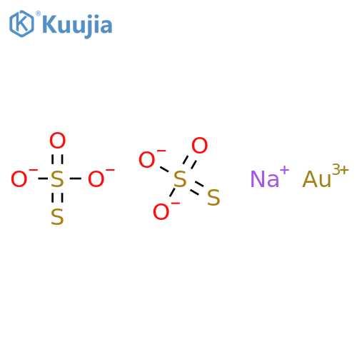 Gold sodium thiosulfate structure