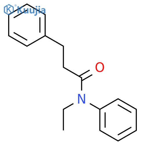 N-ethyl-N,3-diphenylpropanamide structure