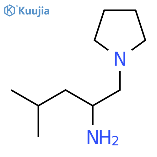 4-methyl-1-(pyrrolidin-1-yl)pentan-2-amine structure