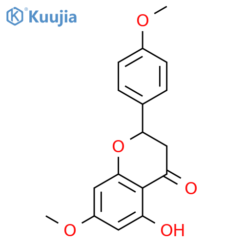 4H-1-Benzopyran-4-one,2,3-dihydro-5-hydroxy-7-methoxy-2-(4-methoxyphenyl)- structure