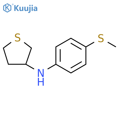 N-4-(methylsulfanyl)phenylthiolan-3-amine structure