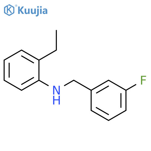 2-ethyl-n-(3-fluorobenzyl)aniline structure