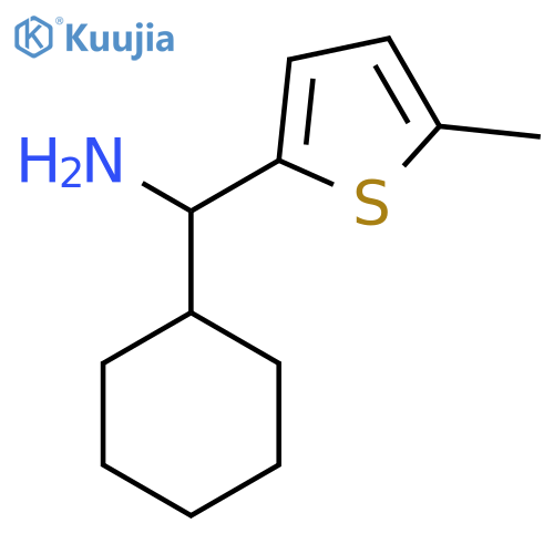 1-cyclohexyl-1-(5-methylthiophen-2-yl)methanamine structure