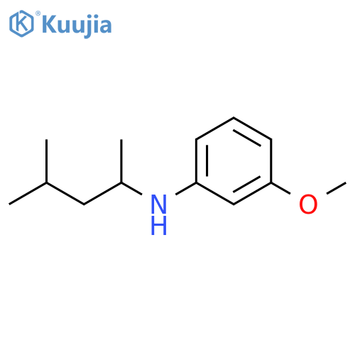 3-methoxy-N-(4-methylpentan-2-yl)aniline structure