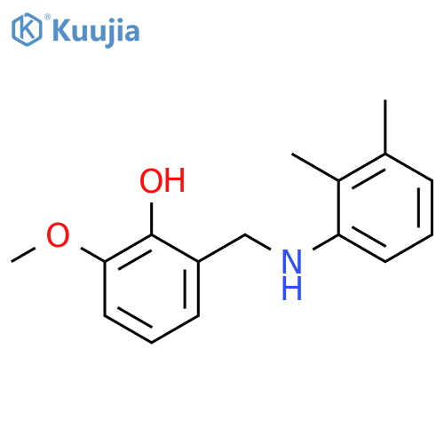 2-{[(2,3-dimethylphenyl)amino]methyl}-6-methoxyphenol structure