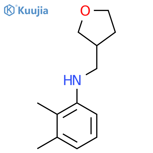 2,3-dimethyl-N-[(oxolan-3-yl)methyl]aniline structure