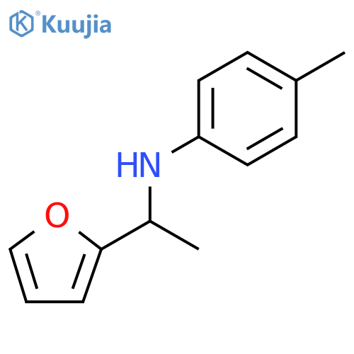 N-1-(furan-2-yl)ethyl-4-methylaniline structure
