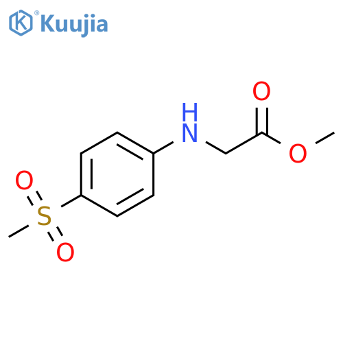 Glycine, N-[4-(methylsulfonyl)phenyl]-, methyl ester structure