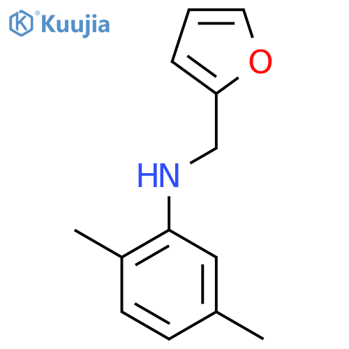 N-(furan-2-yl)methyl-2,5-dimethylaniline structure
