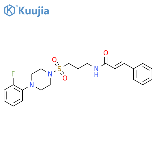 (2E)-N-(3-{[4-(2-fluorophenyl)piperazin-1-yl]sulfonyl}propyl)-3-phenylprop-2-enamide structure