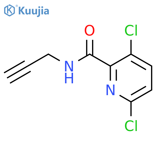 3,6-dichloro-N-(prop-2-yn-1-yl)pyridine-2-carboxamide structure