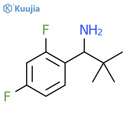 1-(2,4-difluorophenyl)-2,2-dimethylpropan-1-amine structure