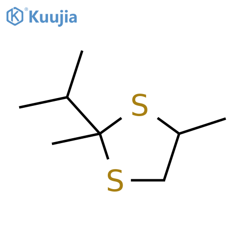 1,3-Dithiolane,2,4-dimethyl-2-(1-methylethyl)- structure