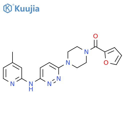 6-[4-(furan-2-carbonyl)piperazin-1-yl]-N-(4-methylpyridin-2-yl)pyridazin-3-amine structure