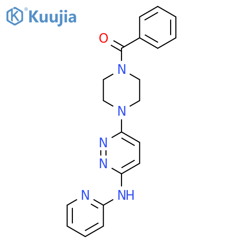 6-(4-benzoylpiperazin-1-yl)-N-(pyridin-2-yl)pyridazin-3-amine structure