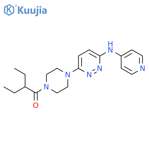 2-ethyl-1-(4-{6-[(pyridin-4-yl)amino]pyridazin-3-yl}piperazin-1-yl)butan-1-one structure