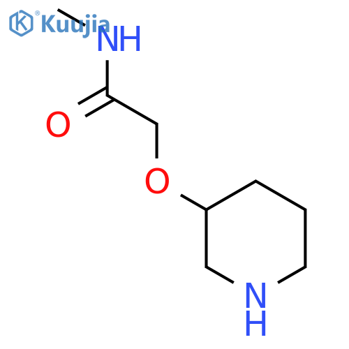 N-Methyl-2-(piperidin-3-yloxy)acetamide structure