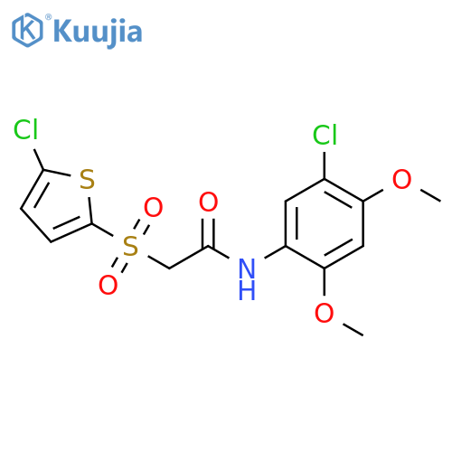 N-(5-chloro-2,4-dimethoxyphenyl)-2-[(5-chlorothiophen-2-yl)sulfonyl]acetamide structure