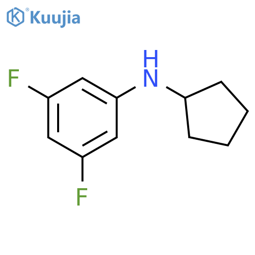 N-cyclopentyl-3,5-difluoroaniline structure