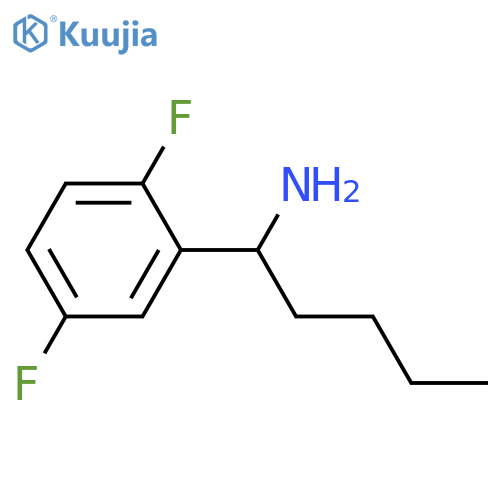 1-(2,5-difluorophenyl)pentan-1-amine structure