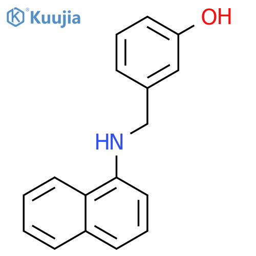3-{(Naphthalen-1-yl)aminomethyl}phenol structure