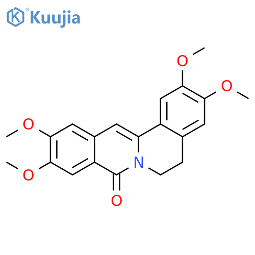 8H-Dibenzo[a,g]quinolizin-8-one,5,6-dihydro-2,3,10,11-tetramethoxy- structure