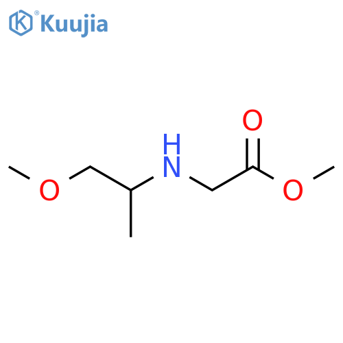 Methyl 2-[(1-methoxypropan-2-YL)amino]acetate structure