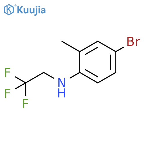4-bromo-2-methyl-N-(2,2,2-trifluoroethyl)aniline structure