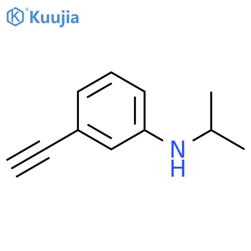 3-ethynyl-N-(propan-2-yl)aniline structure