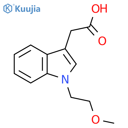 1-(2-Methoxyethyl)-1H-indol-3-ylacetic acid structure