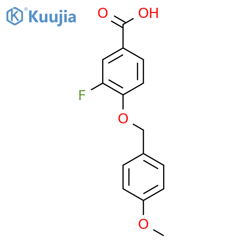 3-Fluoro-4-(4-methoxybenzyloxy)benzoic acid structure