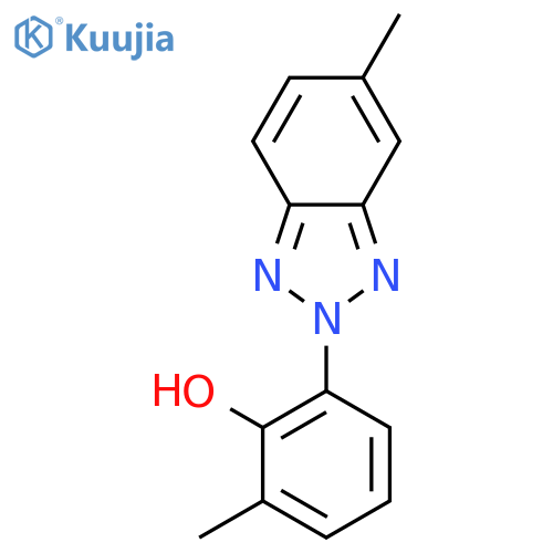 Phenol, 2-methyl-6-(5-methyl-2H-benzotriazol-2-yl)- structure