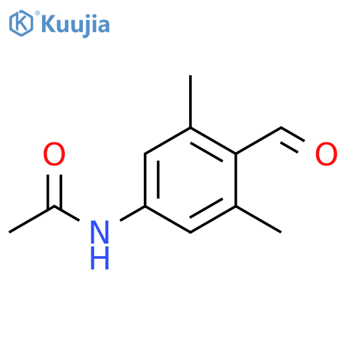 Acetamide, N-(4-formyl-3,5-dimethylphenyl)- structure