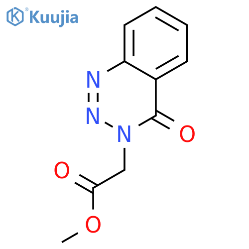 Methyl (4-oxo-1,2,3-benzotriazin-3(4H)-yl)acetate structure