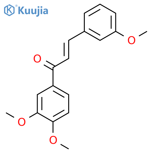 (2E)-1-(3,4-dimethoxyphenyl)-3-(3-methoxyphenyl)prop-2-en-1-one structure