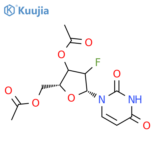 3',5'-Di-O-acetyl-2'-deoxy-2'-fluorouridine structure