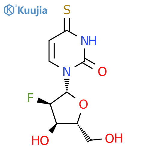 1-((2R,3R,4R,5R)-3-Fluoro-4-hydroxy-5-(hydroxymethyl)tetrahydrofuran-2-yl)-4-thioxo-3,4-dihydropyrimidin-2(1H)-one structure