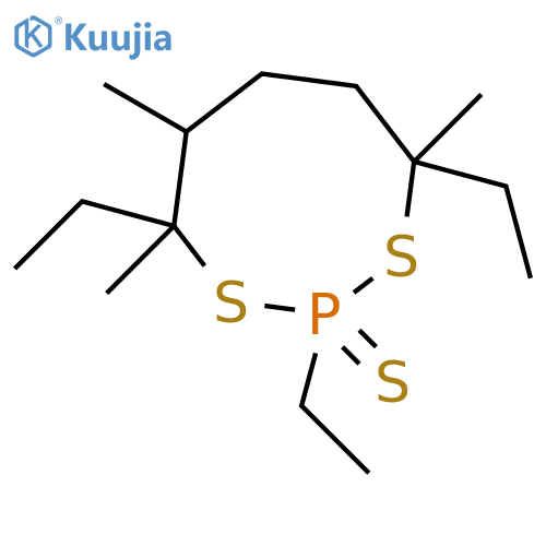 PHOSPHONOTRITHIOIC ACID, ETHYL-, 1-METHYL-1,3-PROPANEDIYLBIS(1-METHYLPROPYL) ESTER structure