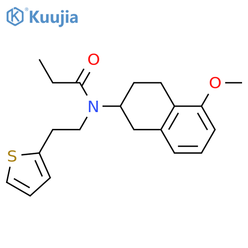 N-(1,2,3,4-Tetrahydro-5-methoxy-2-naphthalenyl)-N-[2-(2-thienyl)ethyl]propanamide structure