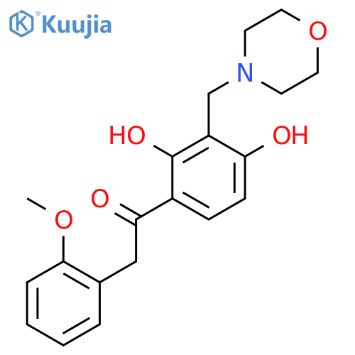 1-{2,4-dihydroxy-3-[(morpholin-4-yl)methyl]phenyl}-2-(2-methoxyphenyl)ethan-1-one structure