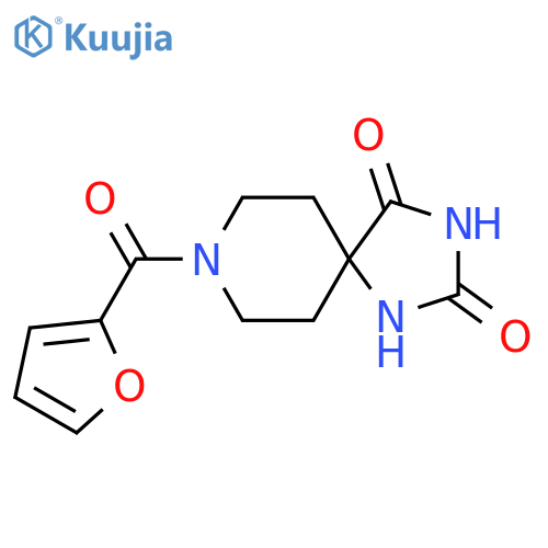 8-(furan-2-carbonyl)-1,3,8-triazaspiro[4.5]decane-2,4-dione structure