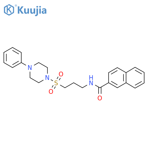 N-{3-[(4-phenylpiperazin-1-yl)sulfonyl]propyl}naphthalene-2-carboxamide structure