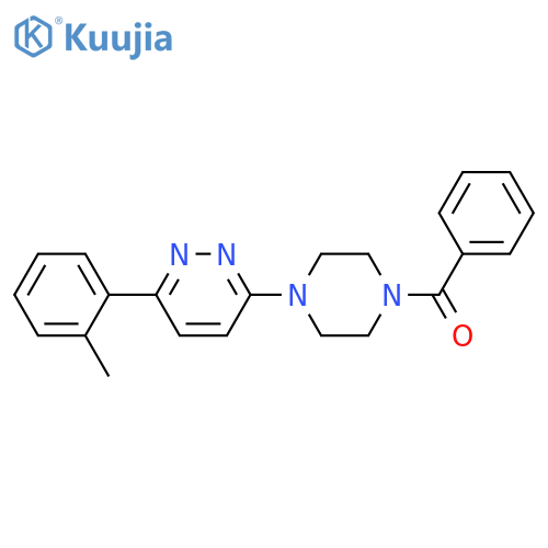 3-(4-benzoylpiperazin-1-yl)-6-(2-methylphenyl)pyridazine structure