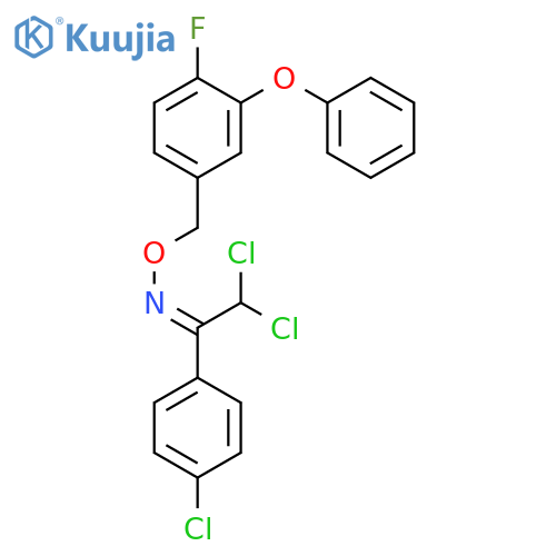 Ethanone, 2,2-dichloro-1-(4-chlorophenyl)-, O-[(4-fluoro-3-phenoxyphenyl)methyl]oxime, (Z)- structure