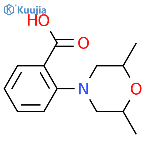 2-(2,6-Dimethylmorpholino)benzoic acid structure